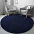 Gifeas 6x6 Ultra Soft Round Area Rugs for Living Room Bedroom, Feet Navy Blue Thickened Memory Foam Modern Indoor