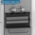 Rack,4-Slot Magnetic Spice Stanley Cup Water Bottle Holder with Paper Towel Holders and Removable Hooks