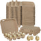 60 Pcs Quail Egg Cartons Paper Pulp Basket A Dozen Paper Crates