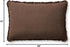 Loloi Dinah Pillow Cover Only, 16x26, Chocolate/Latte