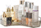 YCIA&DONE Corner Counter Bathroom Organizer, 1 Tier Clear Cosmetic Perfume Tray for Makeup and Skincare