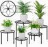 VECELO Metal Plant Stands Set of 5, Multiple Heavy Duty Flower Pot