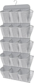 MISSLO 30 Large Pockets Dual Sided Hanging Shoe Organizer for Closet with