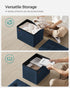12.2 16.1 Inches 286 lb, ULSF200Q01 SONGMICS Storage Ottoman, Foldable Small Ottoman Foot Rest, x Foot Stool, Load up