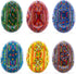 Set 6 2.5 Inches BestPysanky of Traditional Ukrainian Pysanky Wooden Easter Eggs
