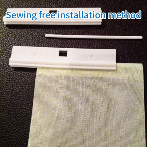 24pcs Vertical Blind Repair Vane Savers, Plastic Repair Tabs and Clips for Vertical Blinds Replacement Slats, White
