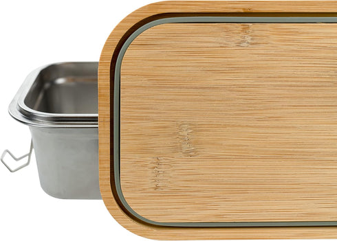 ust Bamboo Top Food Box for Meal Prep and Food Storage with Cutting Board Top for Camping and Everyday Use