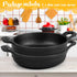 Mini Cast Iron Skillets Set - 2 Pack Black 5 x 5 x 1.3 Inch Cast Iron Pan Ramekin Casserole Dish Oven Safe Cookware
