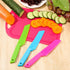 Yinkin 20 Pcs Kids Plastic Knife Set with Cutting Board, Toddler Knife Tools for Cooking Club, Preschool