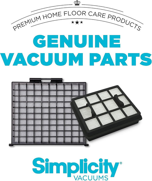 Simplicity Vacuums Vacuum Filter Replacement for Scout and Scout Plus, Set of 2 HEPA Media Filters