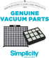 Simplicity Vacuums Vacuum Filter Replacement for Scout and Scout Plus, Set of 2 HEPA Media Filters