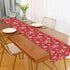 Winter Snowflake Red Table Runner, 70 Inches Christmas Snowflakes for Dining Table Kitchen Holiday Decor