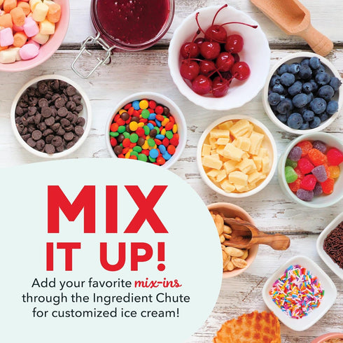 2 Dash Deluxe Gelato & Ice Cream Maker - HomeMade Dessert Maker with One-Touch Churning - Space-Saving Design & Easy