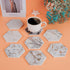 Coasters,Set 8 Gold Marble of Drink Coasters for Anniversary, Office,Geichan Ceramic Bar Coasters Cute Dining Coffee