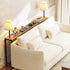 29.5" CT75DBR YATINEY Narrow Console Table, Behind Couch Table, Small Entryway Table with Light, Thin Sofa Table