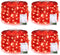 JMEXSUSS 4 Pack 50 LED Red Fairy Lights, 16.1ft Mini Firefly Starry Lights for Bedroom Wedding Party Decorations