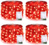 JMEXSUSS 4 Pack 50 LED Red Fairy Lights, 16.1ft Mini Firefly Starry Lights for Bedroom Wedding Party Decorations