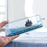LETINE Black Pearl Pirate Ship in a Bottle - Boat in a Box Liquid Wave Fluid Drift Bottle Black Pearl Pirate Model Ship