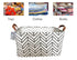 Rectangular Canvas Storage Bins, Waterproof Collapsible Toy Organizer Bin with Handles for Clothes, Kid's Toy & Book