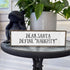 Xmas Wood Signs (Medium - Wood And Metal, Dear Santa Define Naughty)
