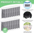 48 Packs Replacement Activated Charcoal Distiller Filters, Coconut Shell Activated Carbon Filter Sachets for Countertop