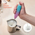 Powerful Mini Milk Frother - Handheld Battery Operated Stainless Steel Drink Mixer for Coffee, Lattes, Cappuccino,