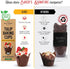 Tulip Cupcake Liners - 200pcs Muffin Liners for Baking, Sturdy, Greaseproof, Easy to Use, Beige White Brown