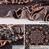 Edeesky Black Mandala Tapestry Wall Hanging, Psychedelic Aesthetic Indian Hippie Decor for Bedroom, Living Room