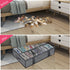 Large Under Bed Boots Shoes Storage Organizer Set of 2 (14+4 Pairs), Heavy Duty Foldable Fabric Shoe Container Box with