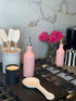 Ceramic Pink Olive Oil Dispenser for Kitchen, Coffee Syrup Dispenser, Oil and Vinegar Cruet, Olive Oil Decanter,