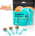 Plastic Measuring Spoons, 5 ml - 1 Teaspoon, Fits in Jar, Good for Formula, Coffee, Pet Food (20 Pack)