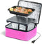 HotLogic Mini Portable Electric Lunch Box Food Heater - Pink - Innovative Food Warmer for Adults Car/Home
