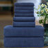 Smuge Ultra Soft 8 Piece Textured Bath Towel Set for Bathroom Shower