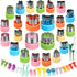 24 pcs Vegetable Cutter Shapes Sets - Cookie Cutters, Fruit Stamps Mold with 20 pcs Food Picks and Forks for Kids