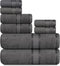 Casa Lino Bath Towel Set of 8 (2 Bath Towels, 4 Wash