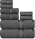 Casa Lino Bath Towel Set of 8 (2 Bath Towels, 4 Wash