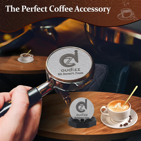 58.5mm Puck Screen, Reusable Coffee Filters for Espresso Portafilter Filter Basket, 316 Stainless Steel