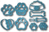 Dog Bone and Paw Limited Edition Cookie Cutter Set - Set of 10