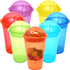 Youngever 7 Sets Reusable Plastic Yogurt Cups with Dome Lids, Spill and