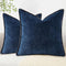 decorUhome Chenille Soft Throw Pillow Covers Set of 2, 18x18 Velvet Neutral Farmhouse Decorative Pillow Covers, Poseidon