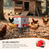 LUIHER 25LB 6 chicken food dispenser no waste chincken feeder Ports Large Capacity Galvanized Metal Poultry Feeder