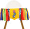 Jissoo Letter Blocks One High Chair Banner - First Birthday Decorations, Nursery Rhyme