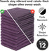 Novo Home Pack 12 100% (12x12 inch) Face Towels of Cotton Wash Cloths Soft, Quick Dry & Highly Absorbent Hand Towels