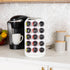 Mind Reader Single Serve Coffee Pod Carousel - 30 Pod Capacity Countertop Organizer (6.75"L x 6.25"W x 12.5"H, White)