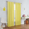 ECLIPSE Kendall Modern Blackout Thermal Rod Pocket Window Curtain - 1 Panel, 42 x 54, Lemon