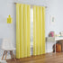 ECLIPSE Kendall Modern Blackout Thermal Rod Pocket Window Curtain - 1 Panel, 42 x 54, Lemon