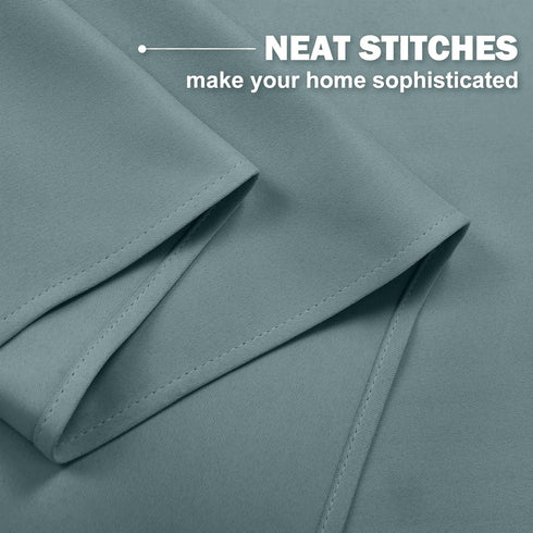 NICETOWN Short Curtains for Small Window, Blackout Portable Blinds Shades for Bedroom, Bathroom, Kitchen, 34 inch Width