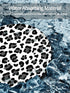 Cute Cup Holder Coasters for Car with Fingertip Grip, Auto Accessories for Women & Men, Pack of 2 (Snow Leopard)