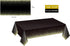 Gexolenu 4 Pack Black and Gold Plastic Tablecloths, 54" x 108" for Rectangle Tables, Party Covers for Graduation