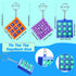 40 Pack Tic Tac Toe Keychain Mini Games, Plastic Keyholders for Boys Girls Birthday Party Favors, Backpack Clip Fillers